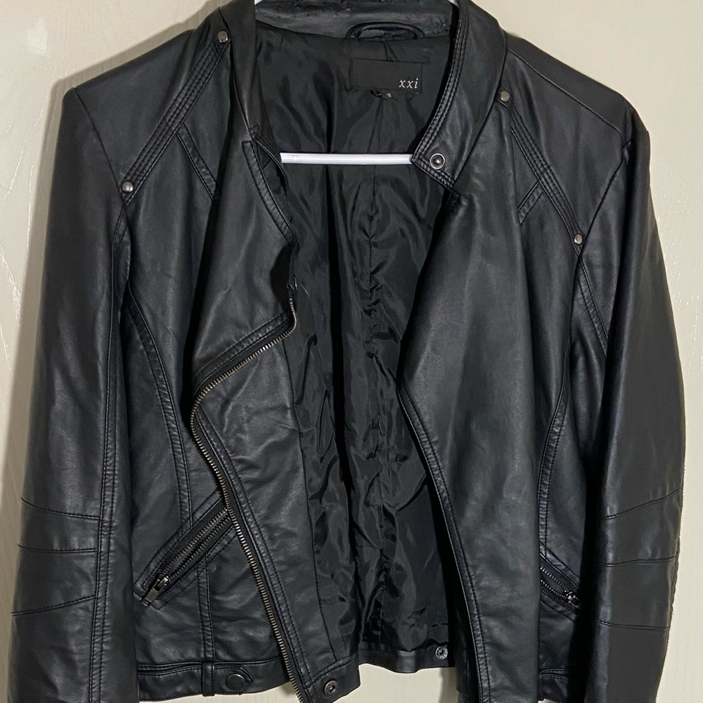 PU leather jacket